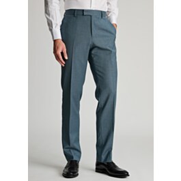 Tailored Fit Sawdon Petrol Italian Wool Suit Pants