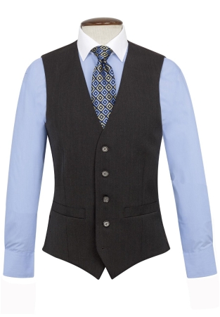 Tailored Fit Capital Charcoal Washable Vest
