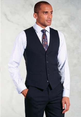 Tailored Fit Capital Navy Washable Vest