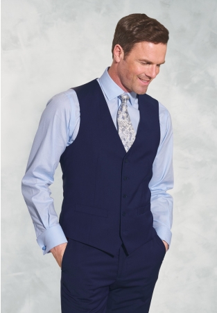 Tailored Fit Avalino Mid Blue Vest