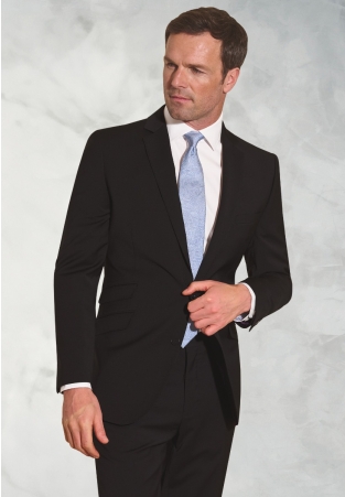 Tailored Fit Cassino Black Washable Suit