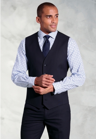 Tailored Fit Navy Vest