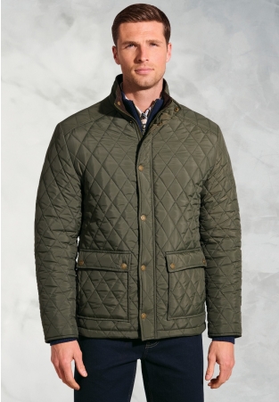 Haydock Khaki Quilted Water Repellent Jacket