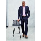 Tailored Fit Avalino Mid Blue Suit - Vest Optional