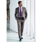 Tailored Fit Clifford Grey Donegal Wool Suit - Vest Optional