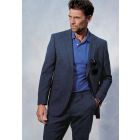 Tailored Fit Constable Navy Linen Mix Suit - Vest Optional