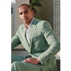 Tailored Fit Constable Sage Linen Mix Suit - Vest Optional 