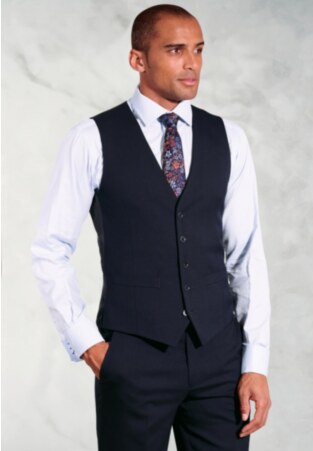 Tailored Fit Capital Navy Washable Vest