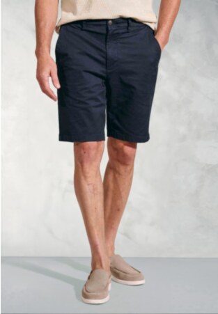 Leo Midnight Stretch Cotton Chino Shorts