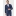 Tailored Fit Calder Blue Puppytooth Wool Rich Check Suit - Vest Optional