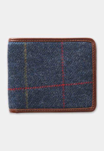 Blue Tweed Wallet