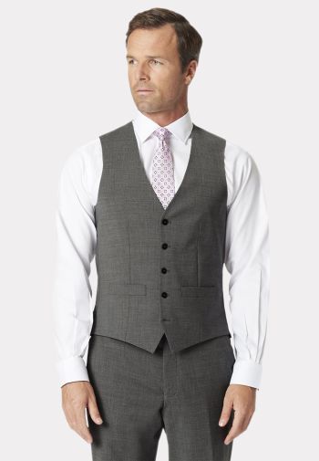 Tailored Fit Avalino Grey Vest