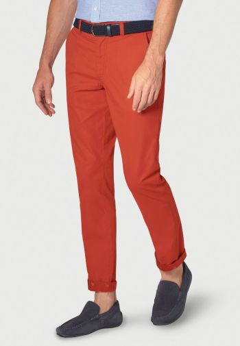 Barrington Brick Garment Washed Classic and Tailored Fit Chinos