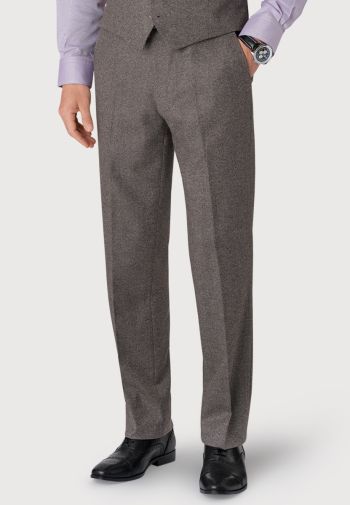 Tailored Fit Clifford Grey Donegal Wool Suit Pants