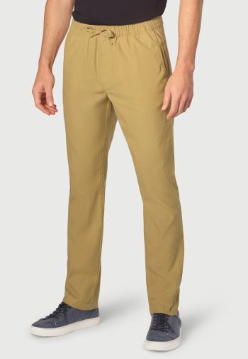 Regular Fit Linen-blend Pants - Cream - Men | H&M US