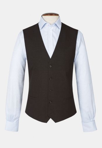 Tailored Fit Charcoal Vest