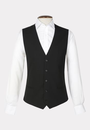 Tailored Fit Black Vest
