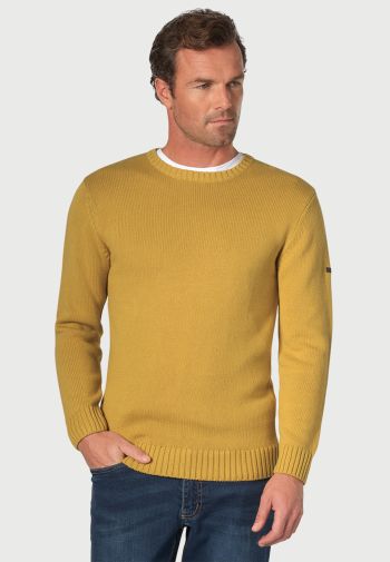 Earby Corn Cotton Crew Neck Sweater