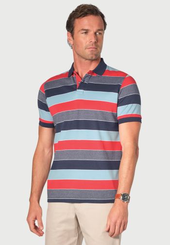Oxshott Multicolored Jersey Cotton Polo Shirt