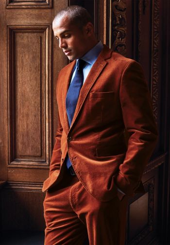 Tailored Fit Shakespeare Russet Cotton Corduroy Sports Coat