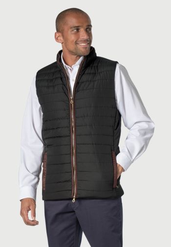 Tampa Black Quilted Puffer Vest