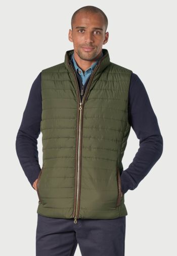 Tampa Olive Quilted Puffer Vest