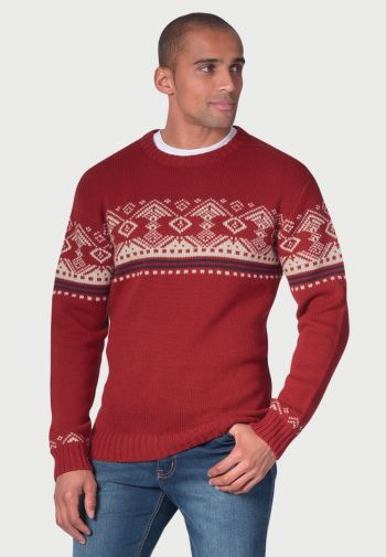 Whistler Berry Fairisle Sweater