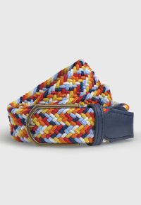Oxford Blue and Multicolored Stretch Woven Belt