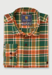 Forest, Ember, Yellow and White Check THERMOLITE&reg; Casual Shirt