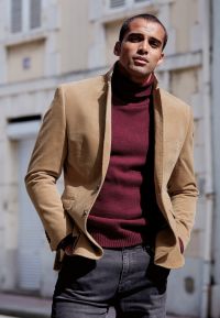 Tailored Fit Shakespeare Sand Cotton Corduroy Sports Coat