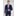 Tailored Fit Avalino Mid Blue Suit - Vest Optional