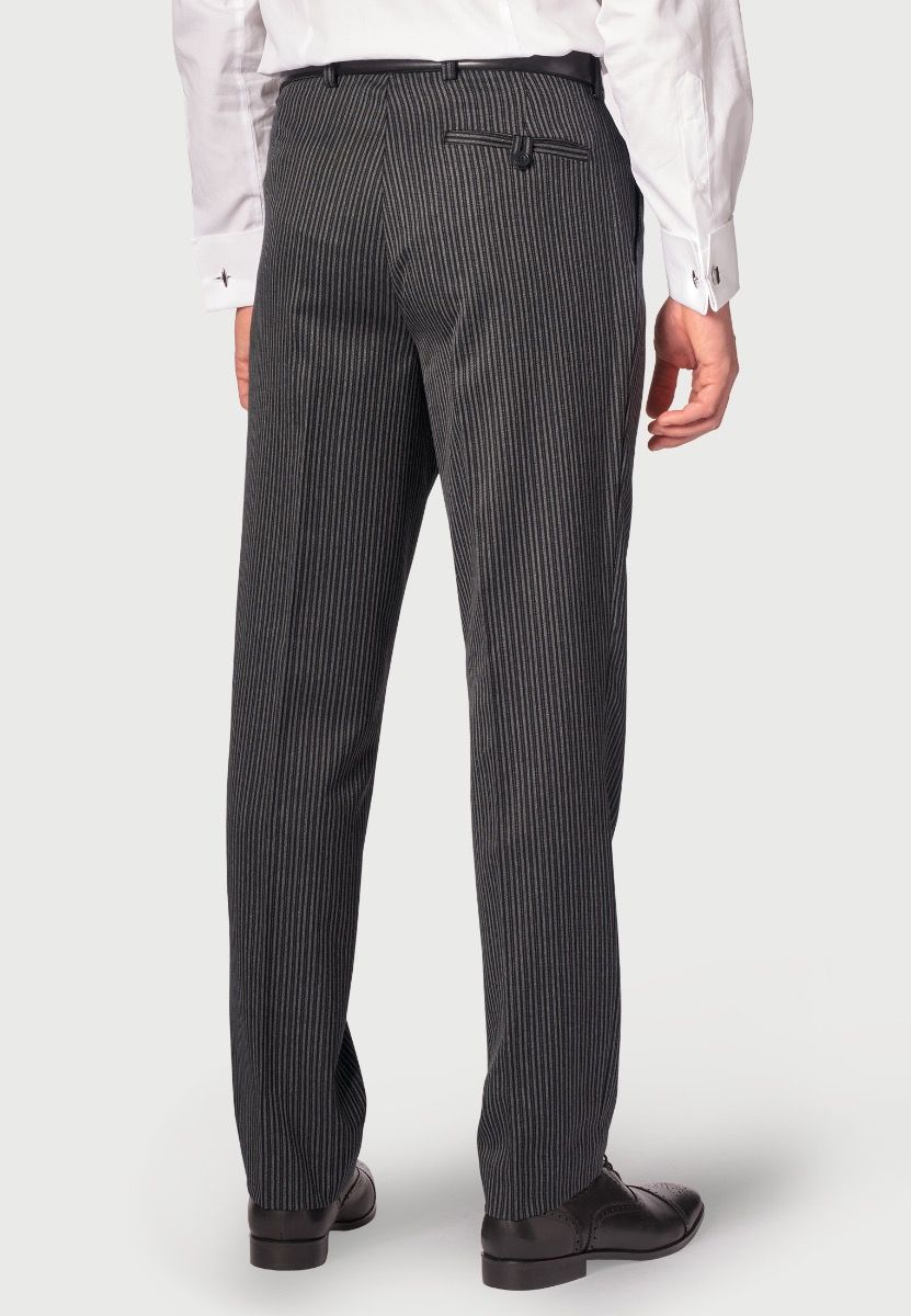 Wool Micro Check Single Pleat Suit Pants – Paul Fredrick