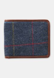 Blue Tweed Wallet