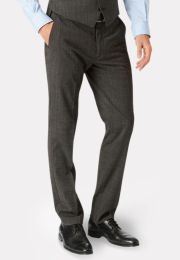 Tailored Fit Cassino Grey Check Washable Suit Pants