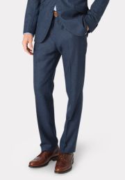 Tailored Fit Clifford Navy Donegal Wool Suit Pants