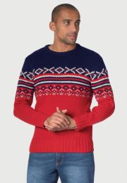 Derwent Lambswool Fairisle Christmas Sweater