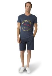 Wilton Denim Blue Nautical Print T-Shirt